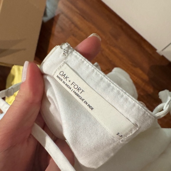 OAK + FORT Strapless White Dress - Picture 4 of 4